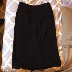 Diane von Furstenberg wool black pencil skirt